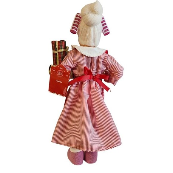 Cuban Mrs. Claus with flag Decoration Doll 18" Feliz Navidad Apron - Picture 4 of 5